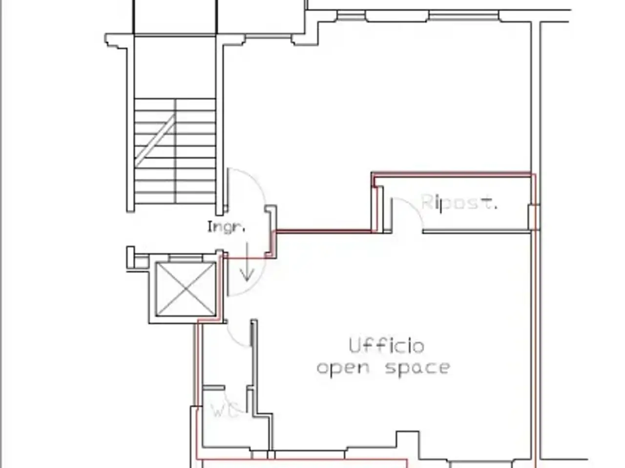Ufficio in Via Vittorio Veneto, Bresso, {3} - Planimetria 1