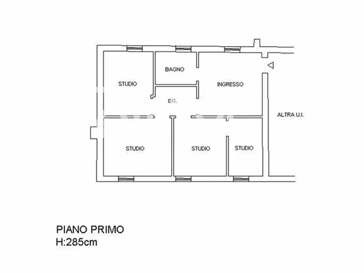 Ufficio in Via Cividale 289, Udine, {3} - Planimetria 1