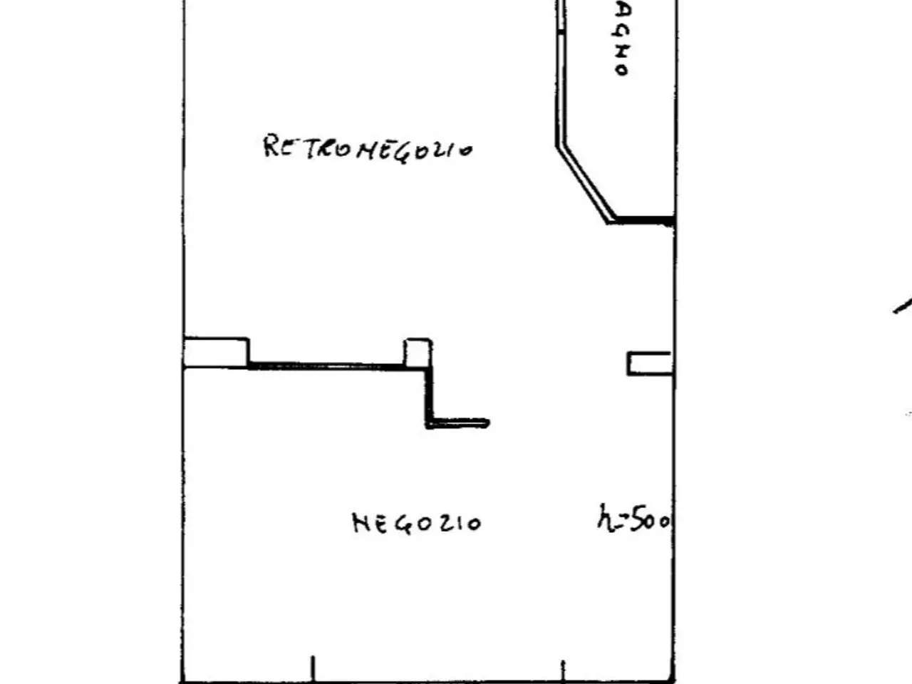 Negozio in Via Antonio E Luigi Sementini, Napoli, {3} - Planimetria 1