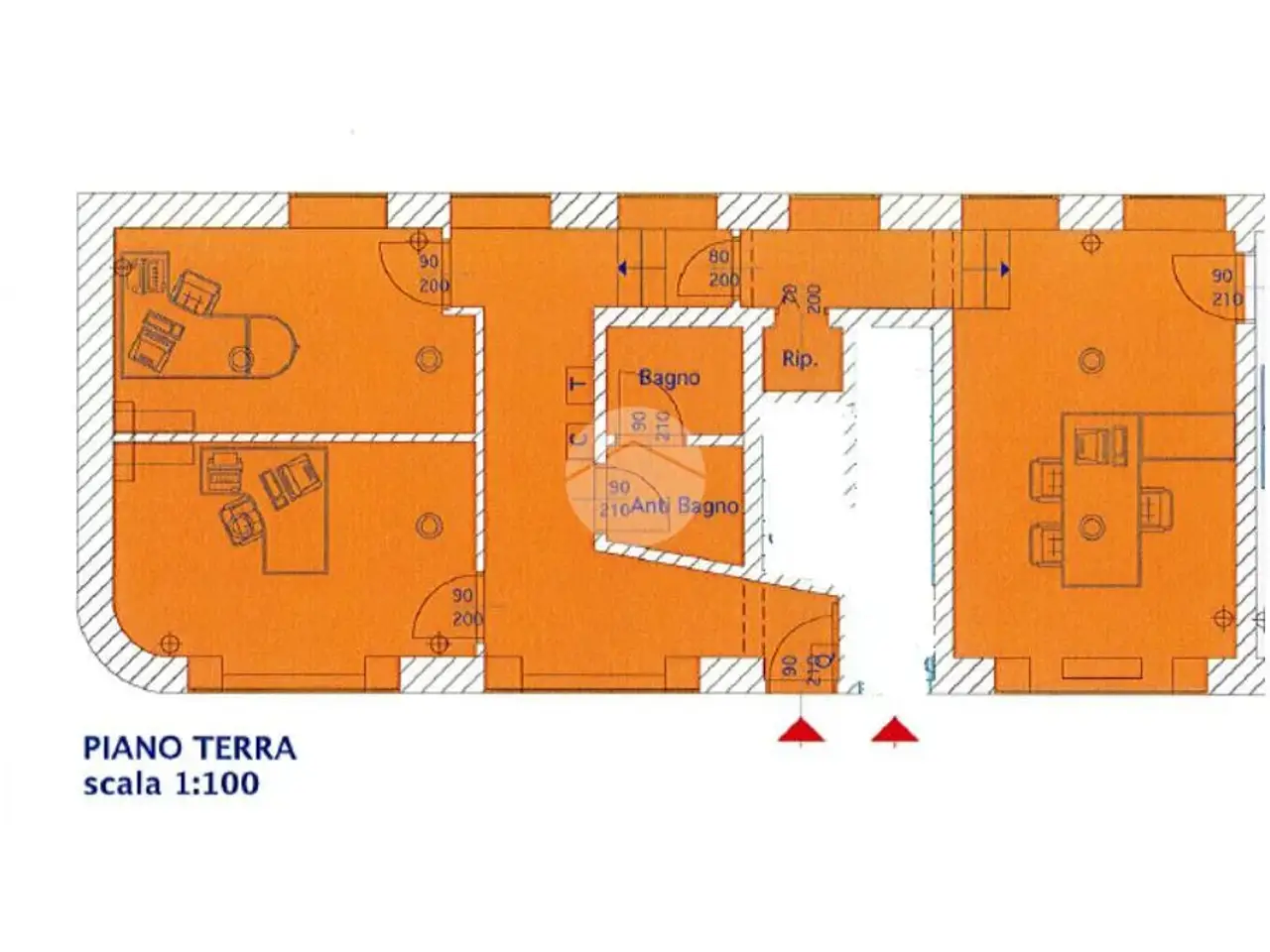 Ufficio in Via Berardo Maggi 9, Brescia, {3} - Planimetria 1