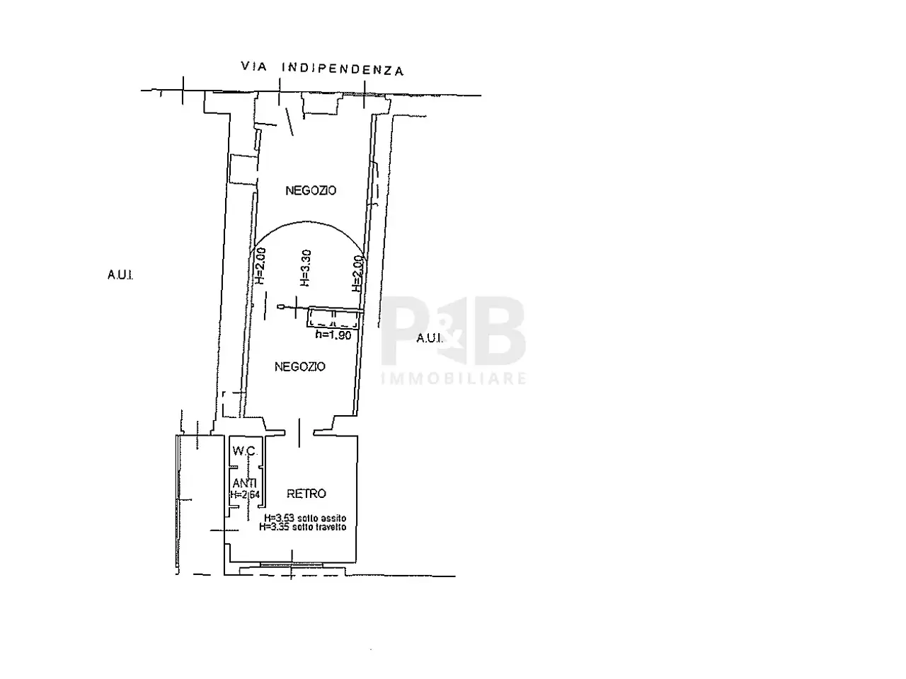 Negozio in Via Indipendenza 30, Brescia, {3} - Planimetria 1