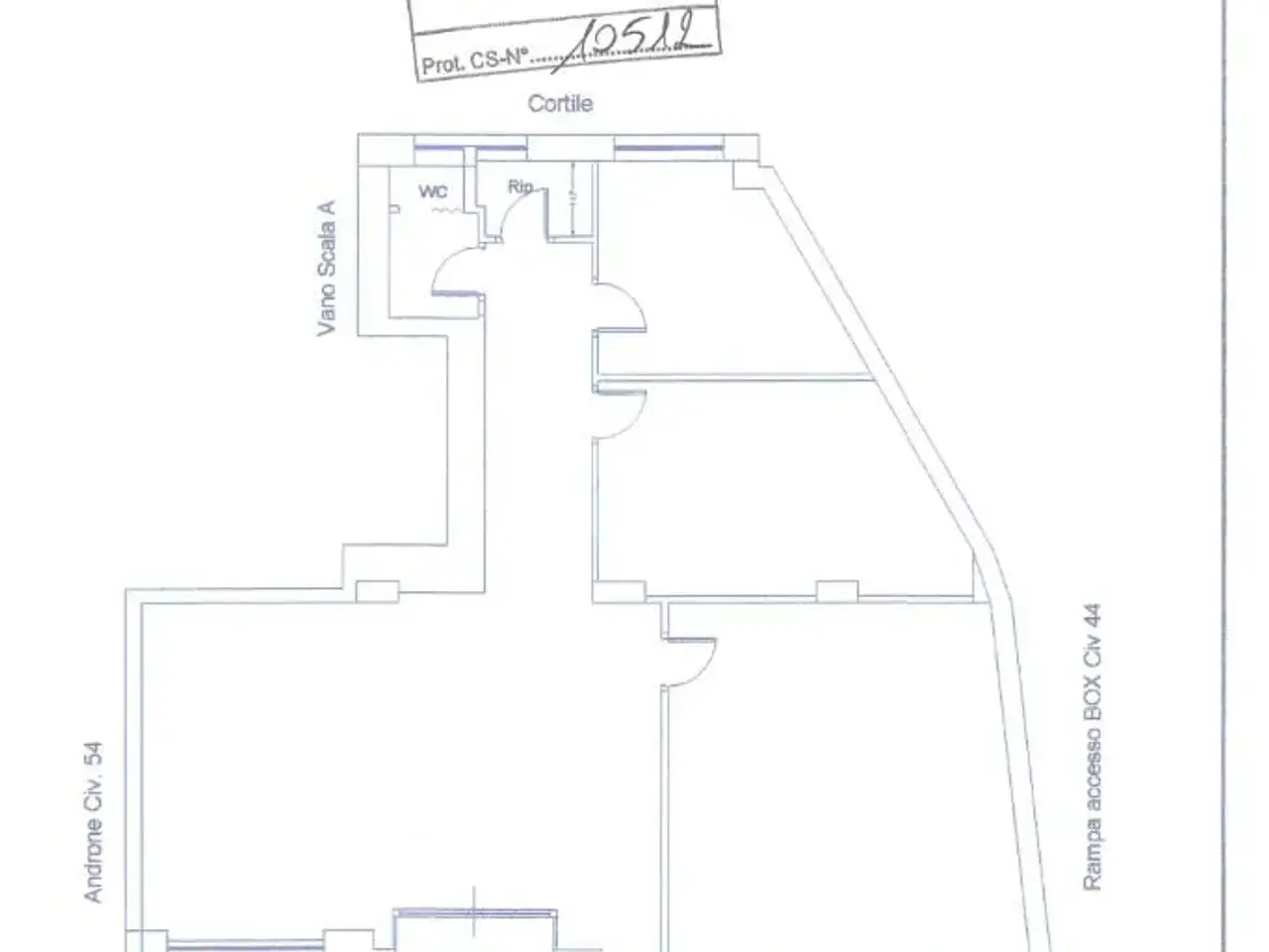 Negozio in Via del Gelsomino 46, Roma, {3} - Planimetria 1