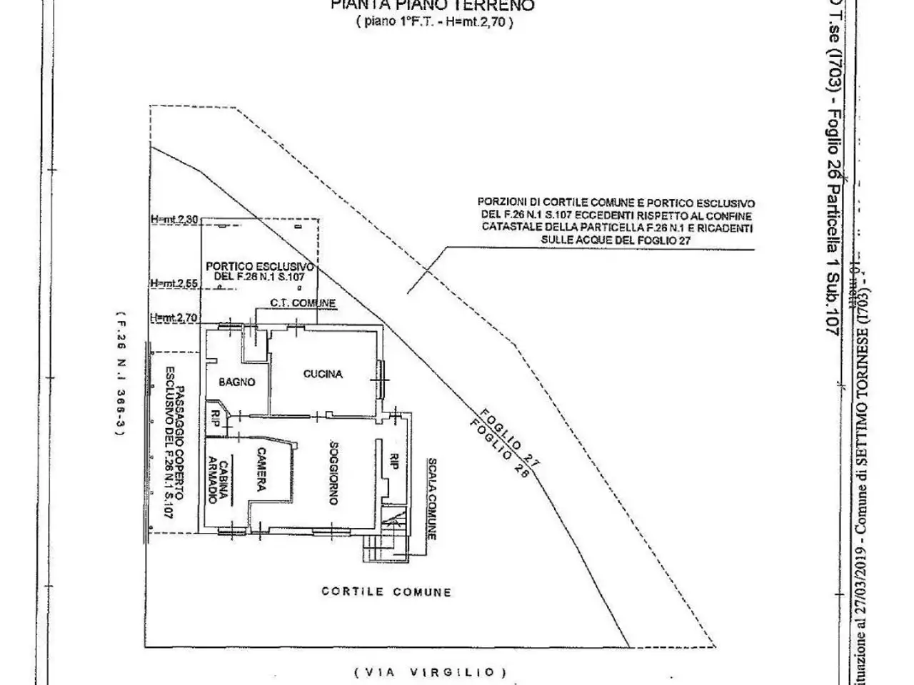 Villa in vendita, Via Virgilio 19, Settimo Torinese - Planimetria 1