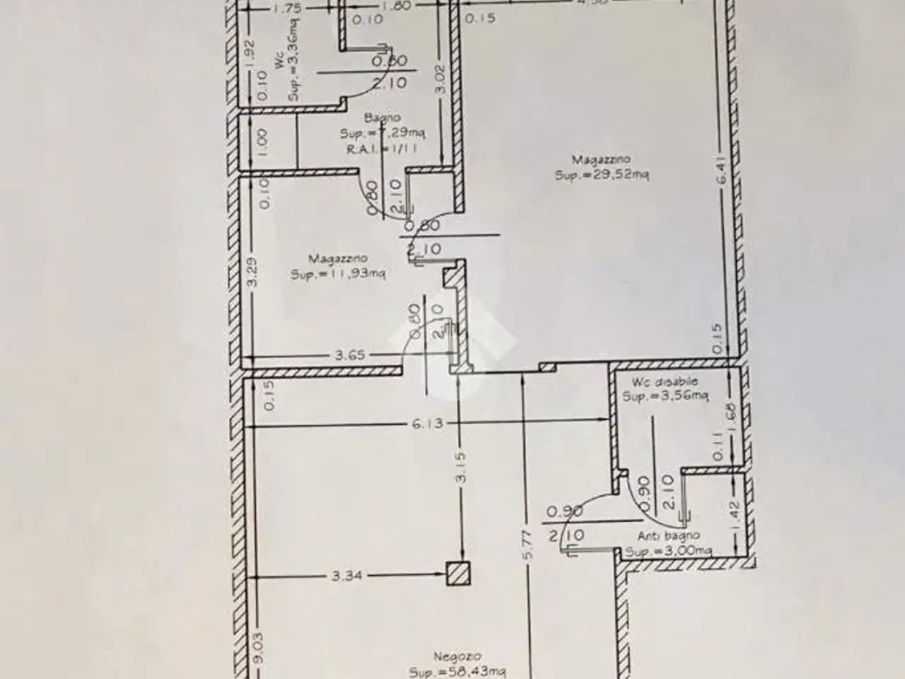 Negozio in Via Romana Zuccona 26, Bagnolo San Vito, {3} - Planimetria 1