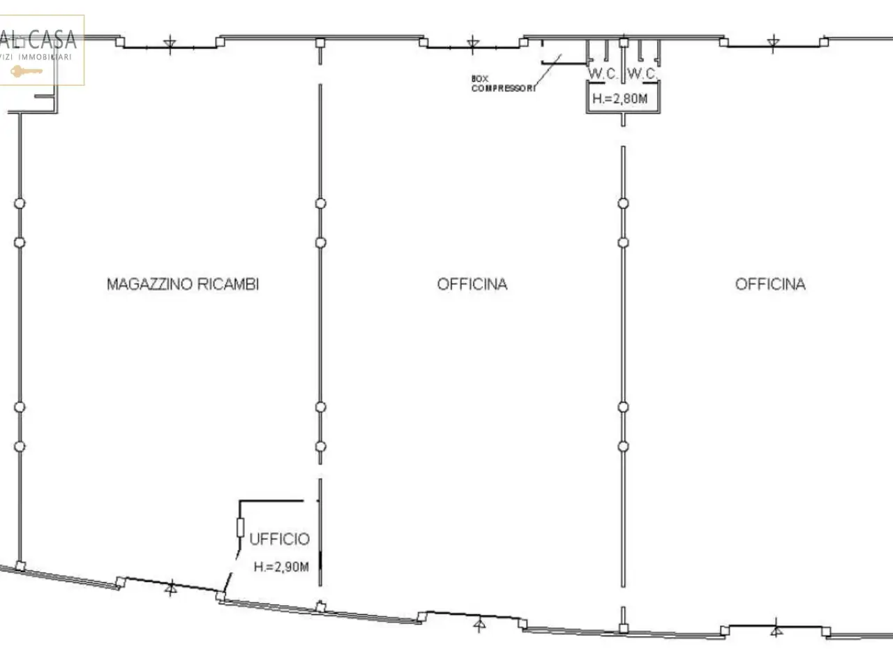 Capannone in Via Emilia Ovest , Modena, {3} - Planimetria 1