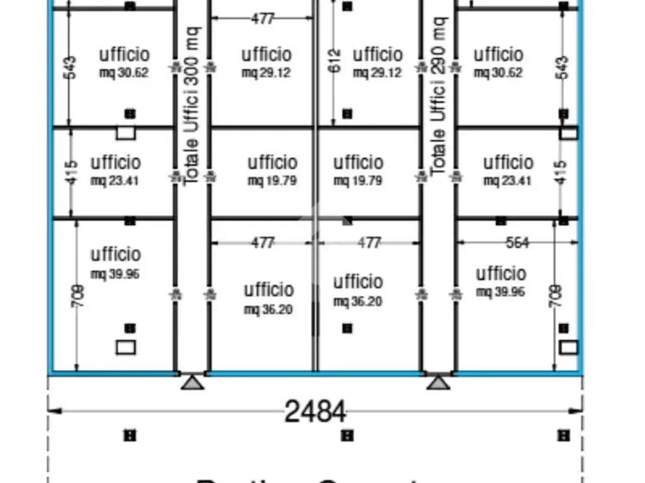 Ufficio in Via F. Turati 111, Cerro Maggiore, {3} - Planimetria 1