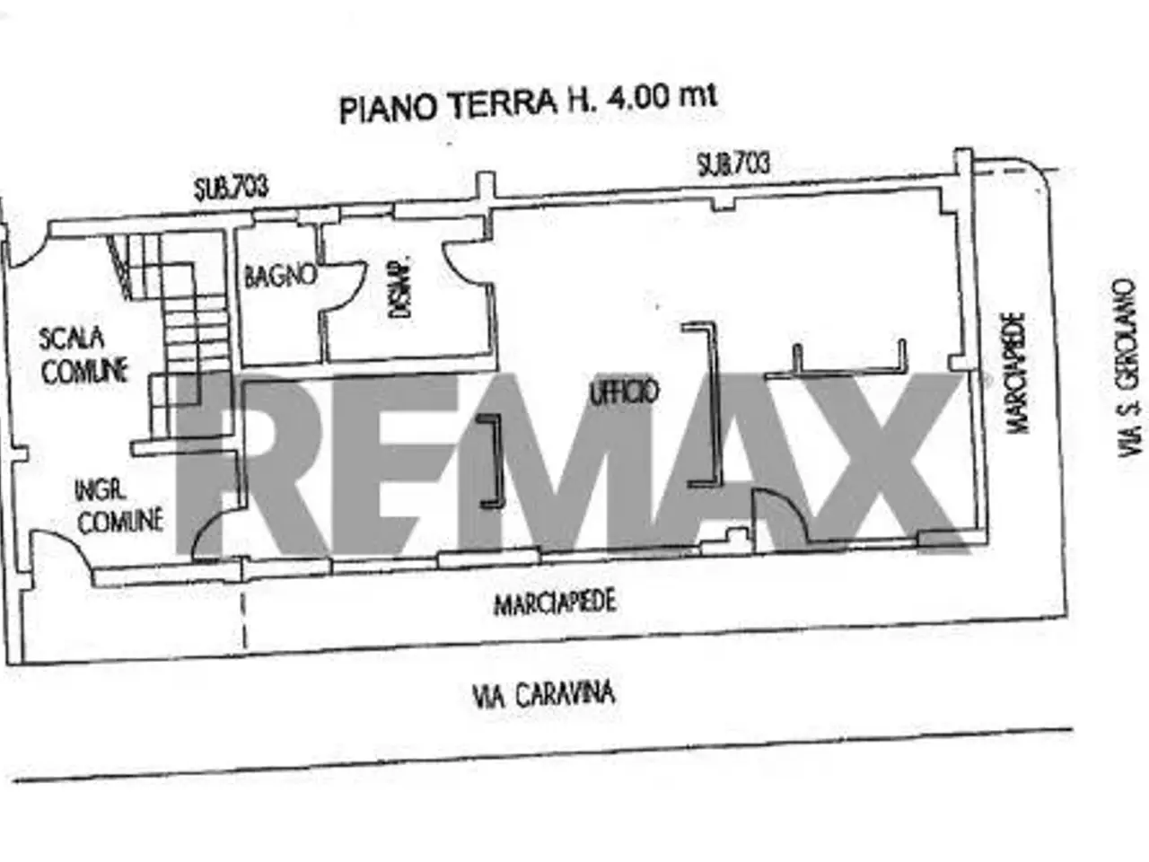 Negozio in Via Caravina 2, Mapello, {3} - Planimetria 1