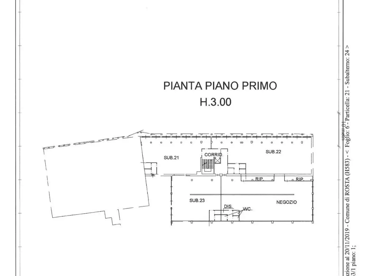 Negozio in Corso Moncenisio 63, Rosta, {3} - Planimetria 1