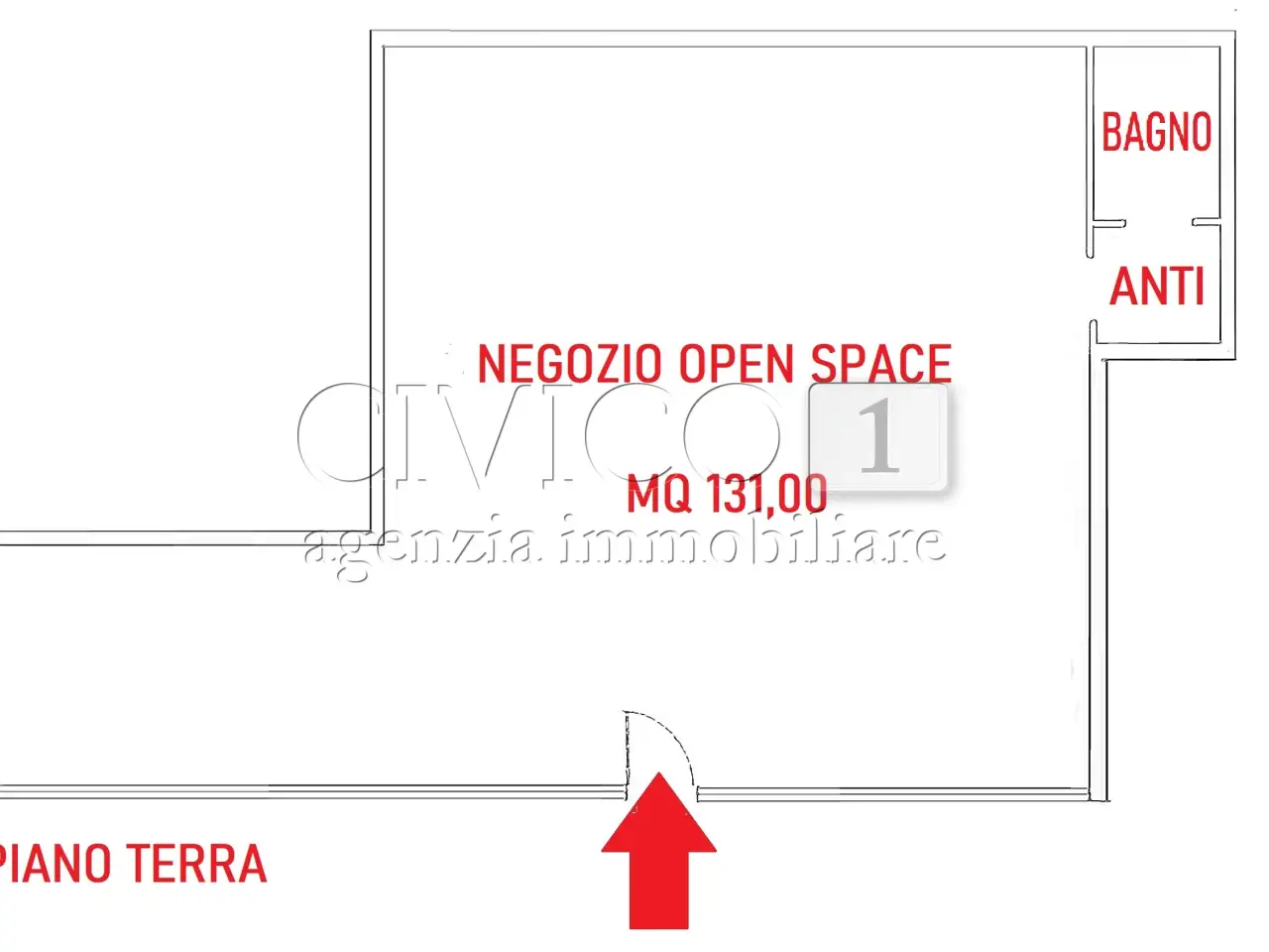 Palazzina commerciale in Viale Strasburgo, Rubano, {3} - Planimetria 1