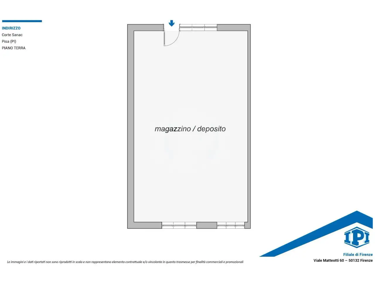 Magazzino in Corte Sanac Snc, Pisa, {3} - Planimetria 1