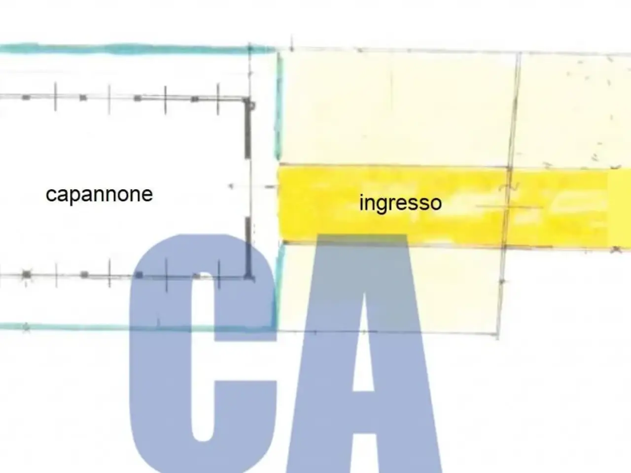 Capannone in Via di Vittorio G., Sesto San Giovanni, {3} - Planimetria 1