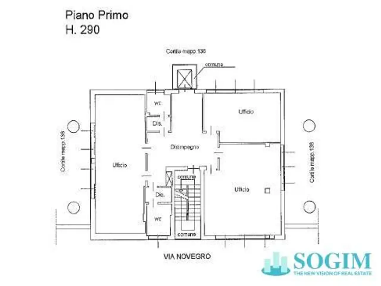 Ufficio in Via Novegro 3, Segrate, {3} - Planimetria 1