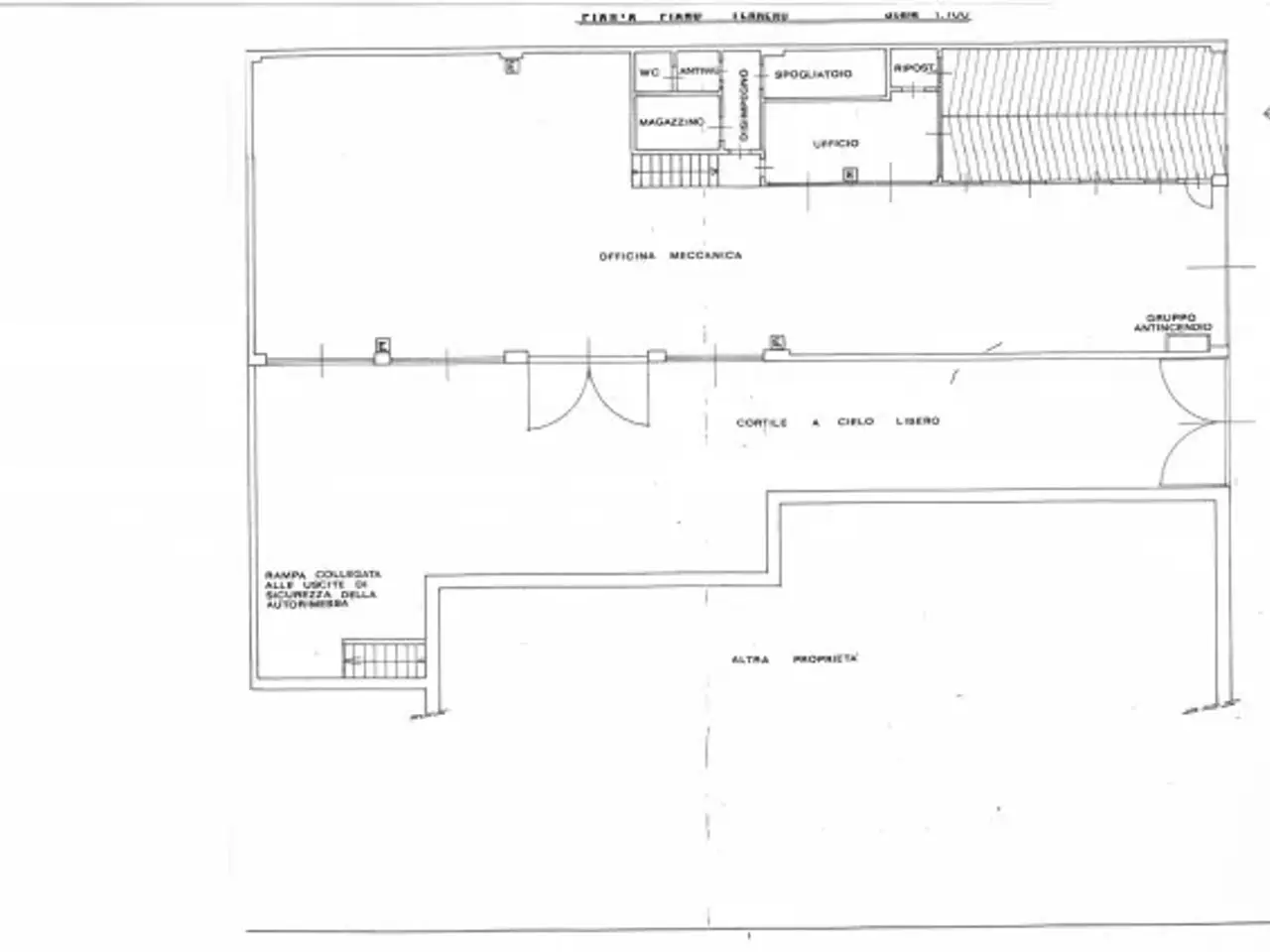 Autorimessa in Corso Re Umberto 49, Torino, {3} - Planimetria 1