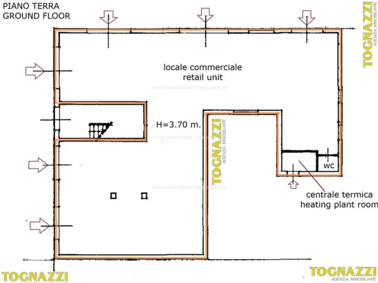 Negozio in Zona Vicinanze Centro, Certaldo, {3} - Planimetria 1