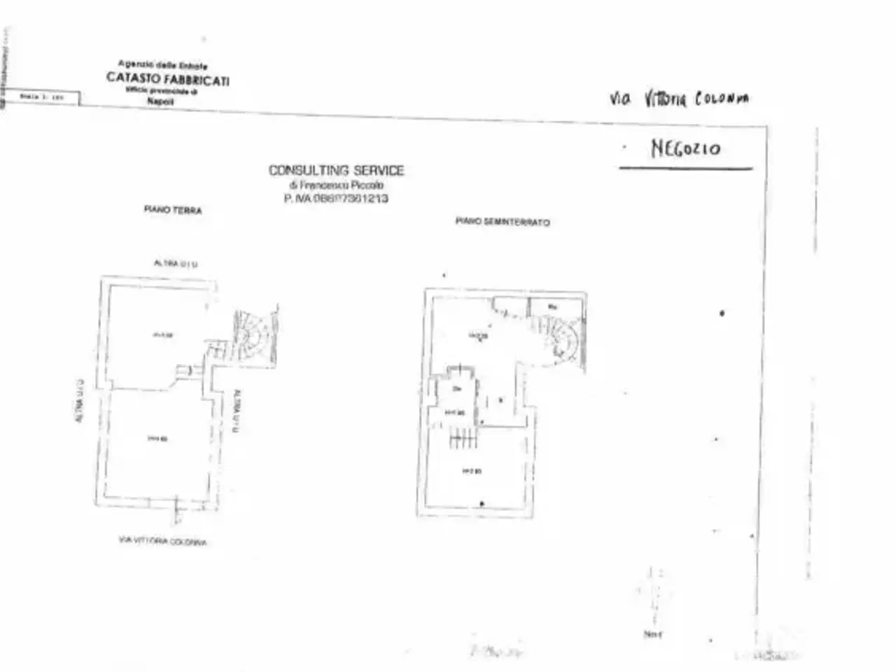 Abbigliamento in Via dei Mille, Napoli, {3} - Planimetria 1