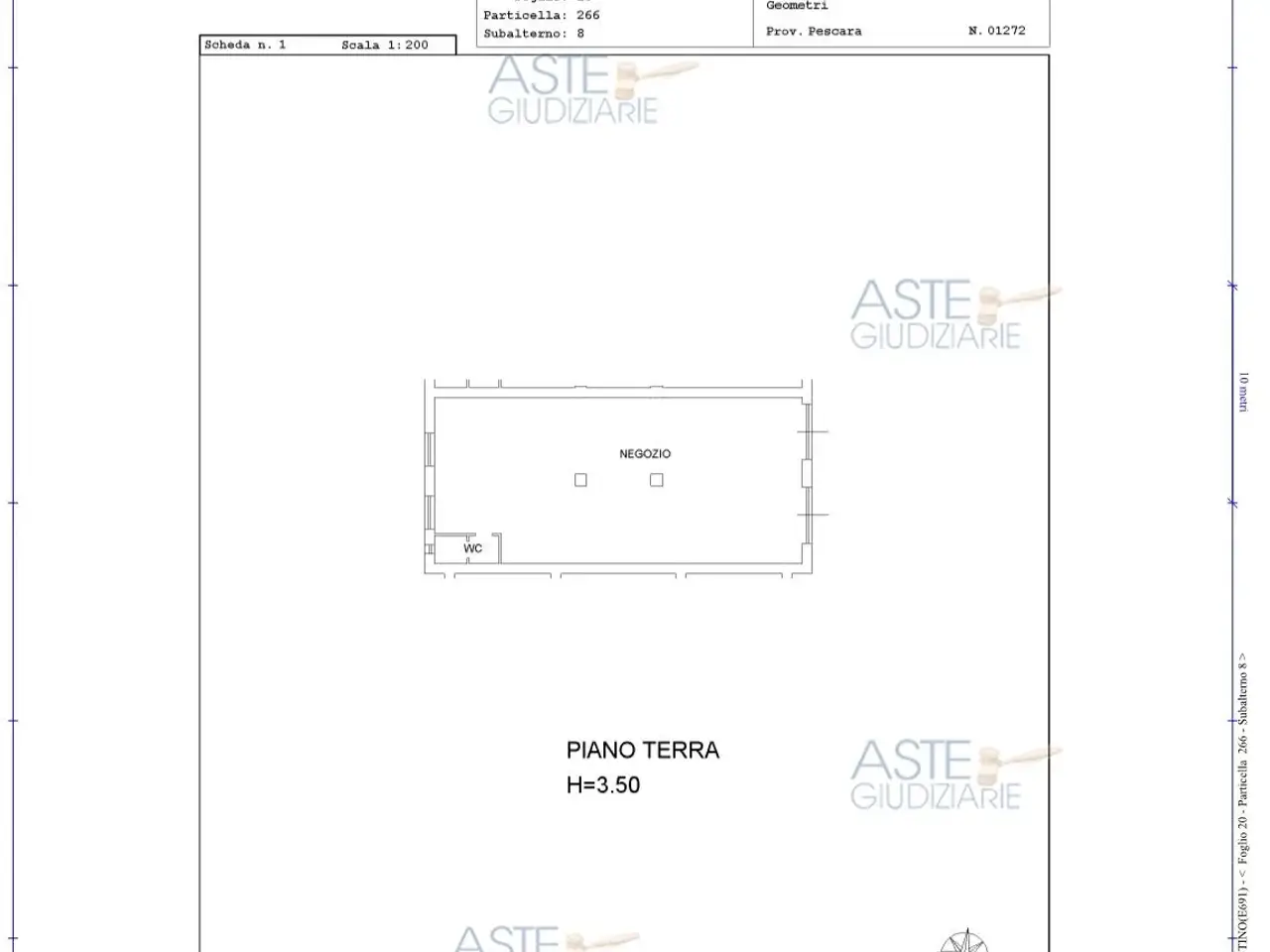 Negozio in Via Santa Maria in Piano, 65014 Loreto Aprutino Pe, Italia 65014, Loreto Aprutino, {3} - Planimetria 1