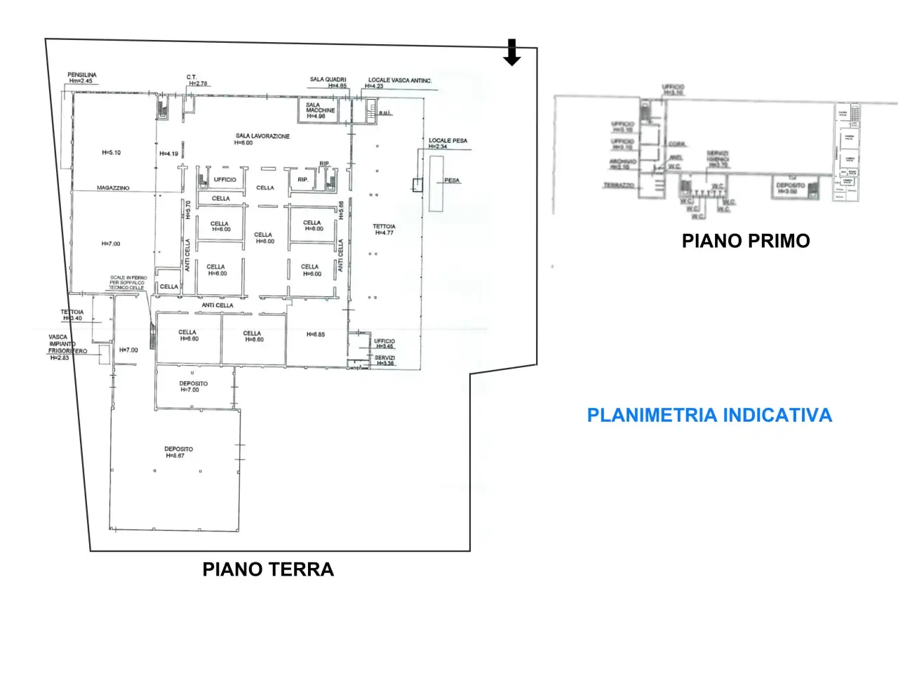 Capannone in Via Canala, Ravenna, {3} - Planimetria 1