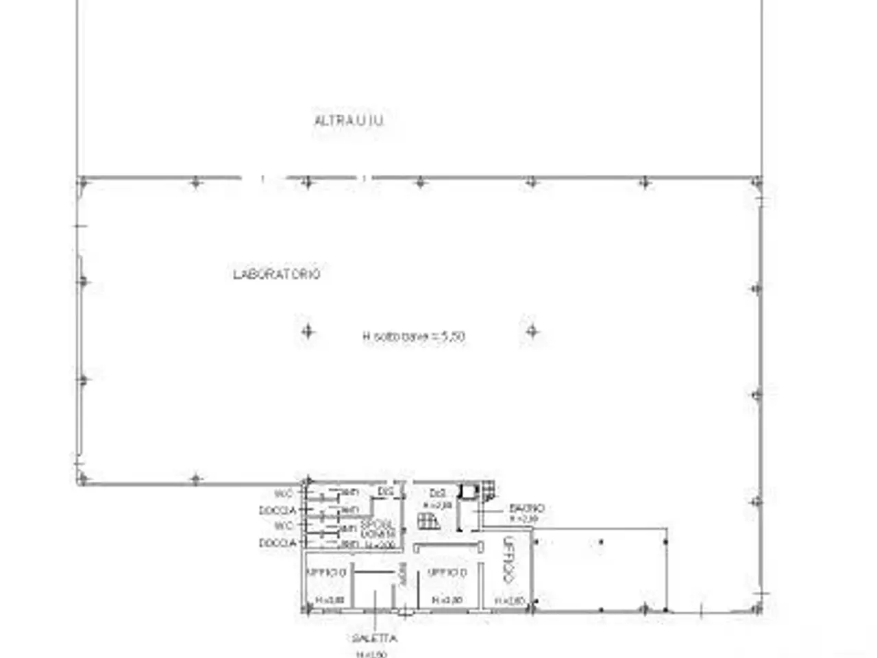 Capannone in Via dei Trasporti, Carpi, {3} - Planimetria 1