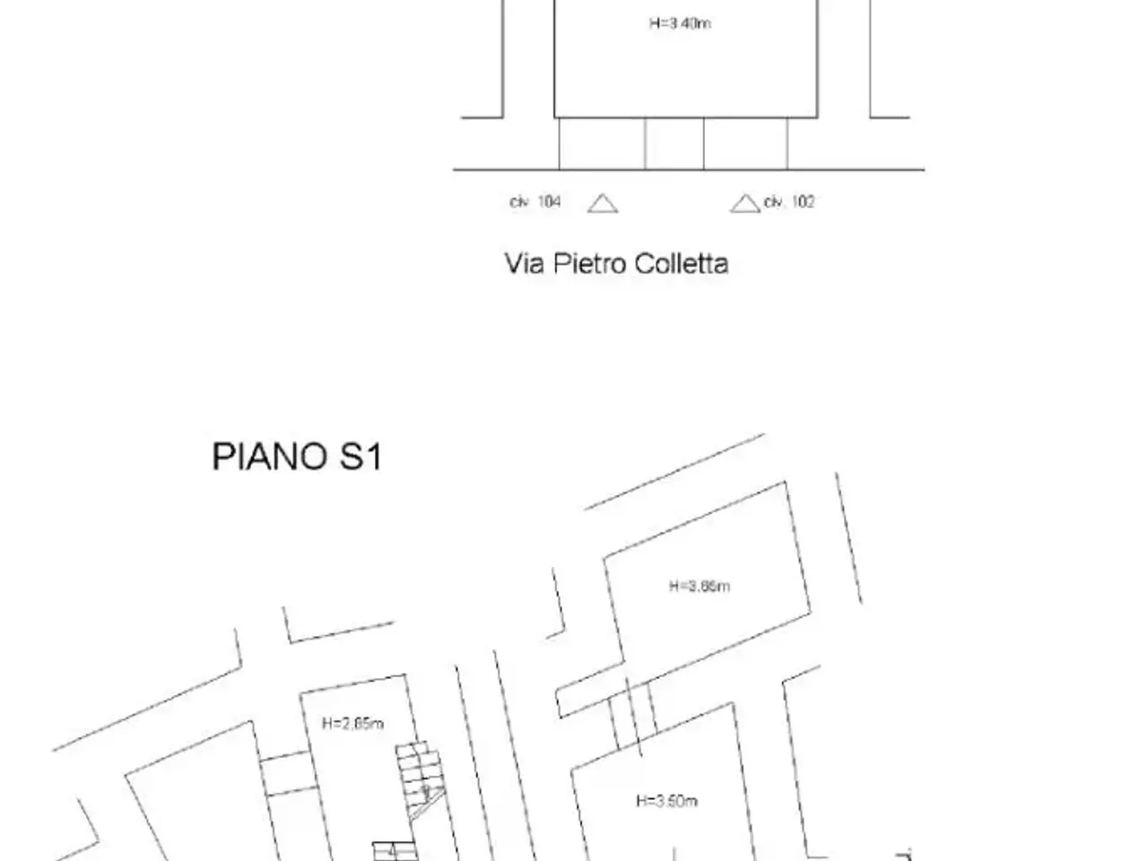 Negozio in Via Pietro Colletta, Napoli, {3} - Planimetria 1