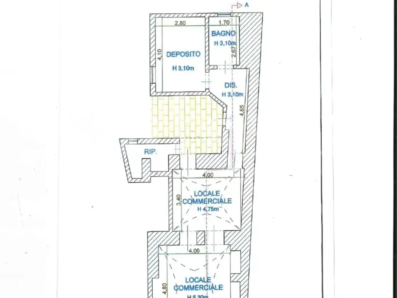 Negozio in Via delle Conce 7, Tricase, {3} - Planimetria 1