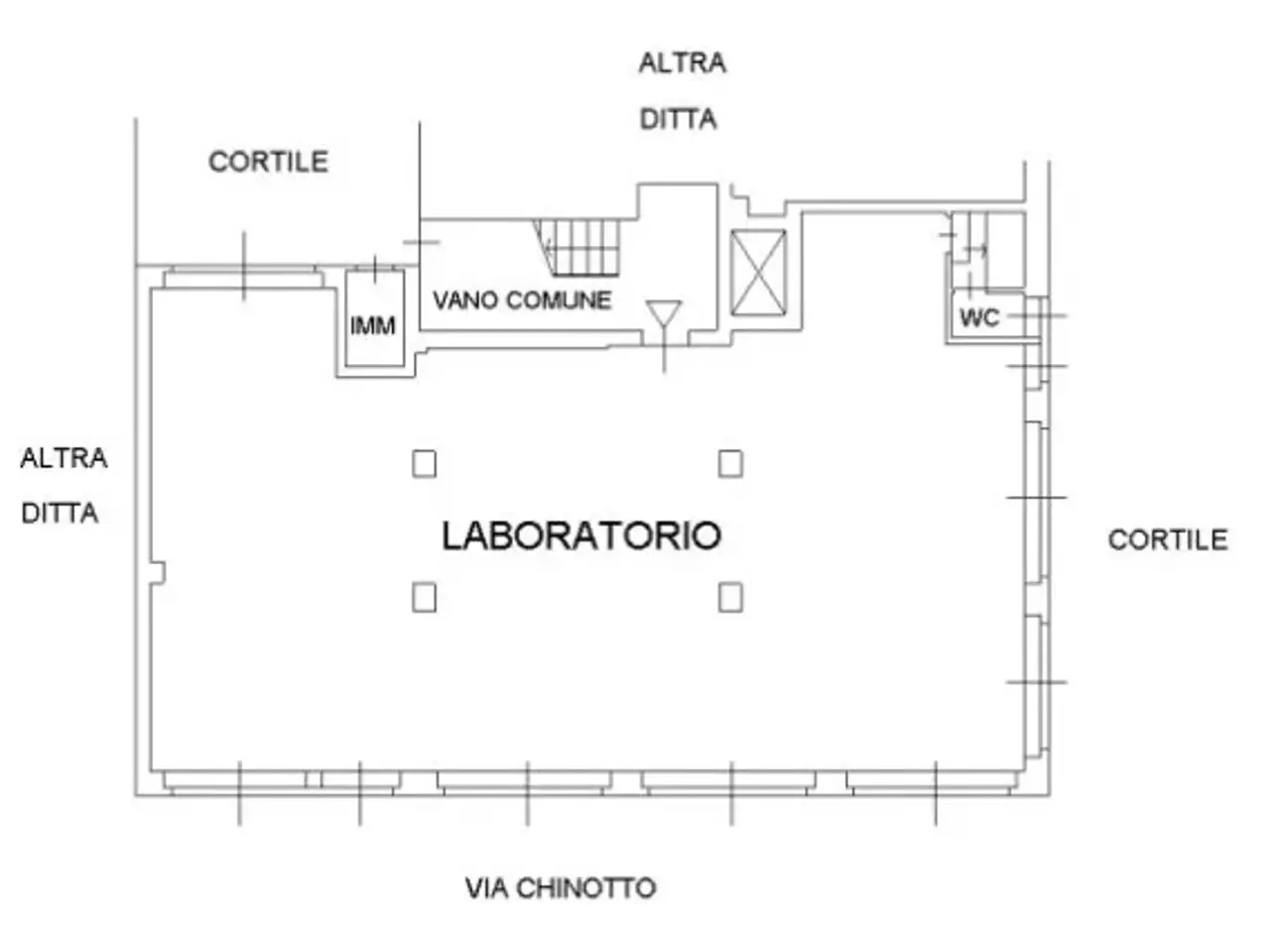 Negozio in Via Edoardo Chinotto 40, 20147 , Milano, {3} - Planimetria 1