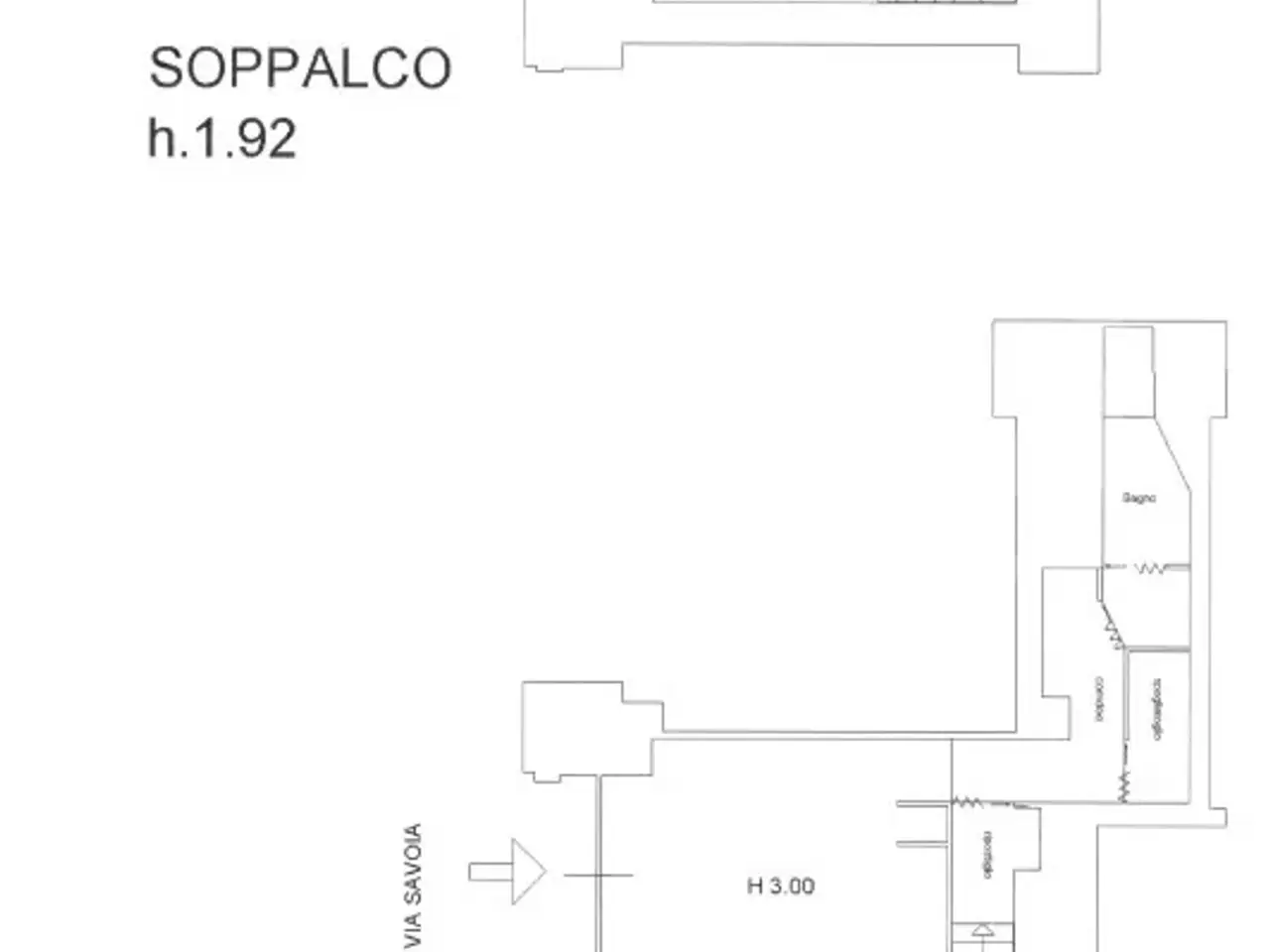 Negozio in Via Savoia, Roma, {3} - Planimetria 1