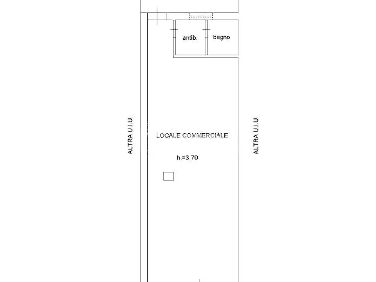 Negozio in Via Croce, Palma Campania, {3} - Planimetria 1
