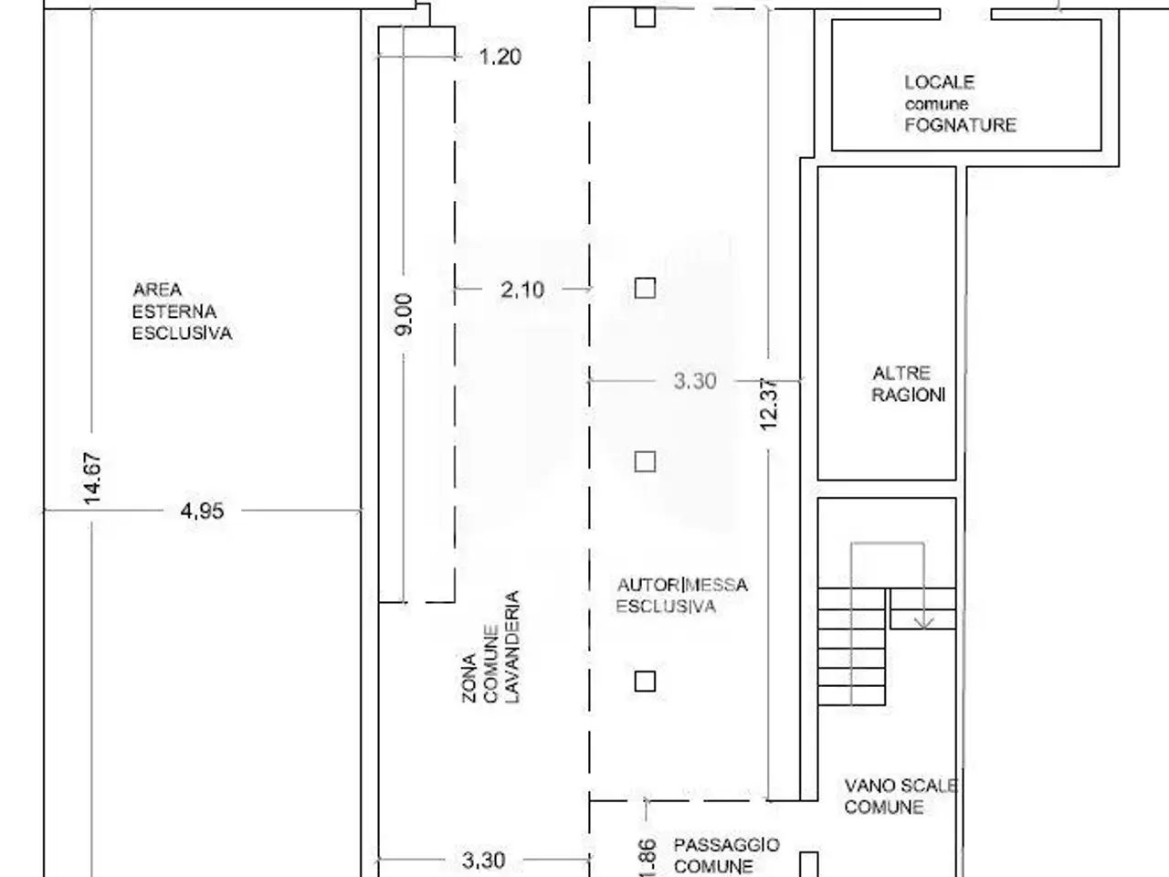 Negozio in Via Mazzini, Borgo Virgilio, {3} - Planimetria 1