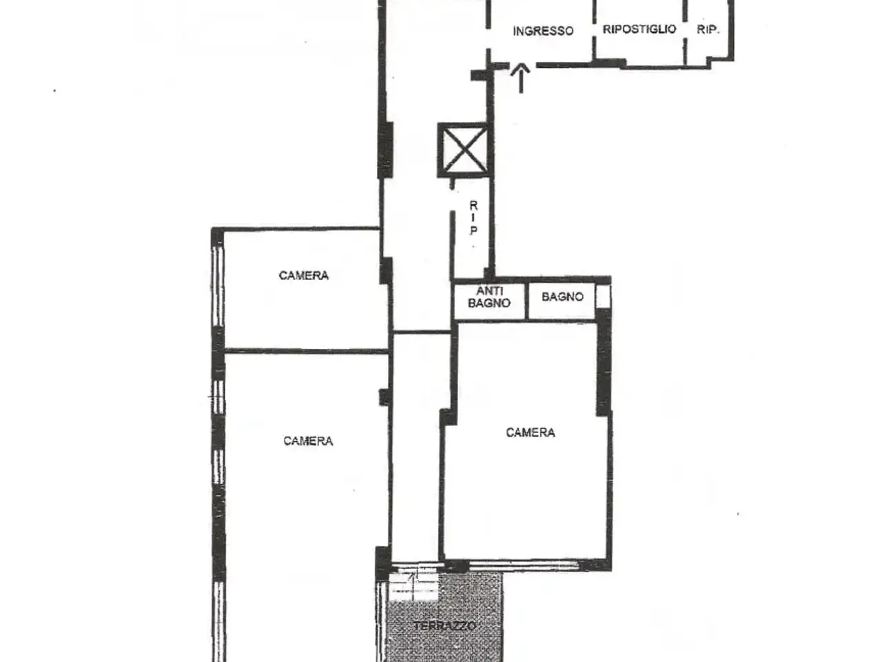Negozio in Via Emilio Lepido 46, Roma, {3} - Planimetria 1