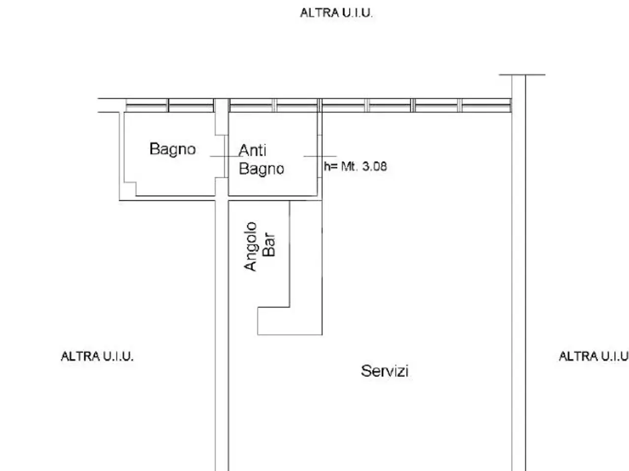 Negozio in Via Serra De’ Conti 36, Roma, {3} - Planimetria 1