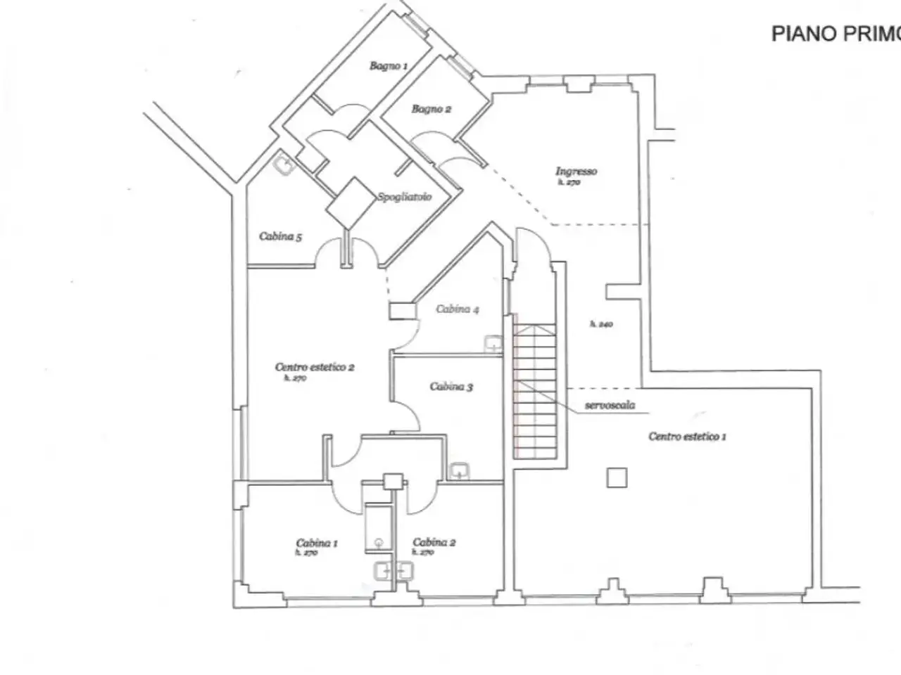 Ufficio in Via Fratelli Calvi, Bergamo, {3} - Planimetria 1