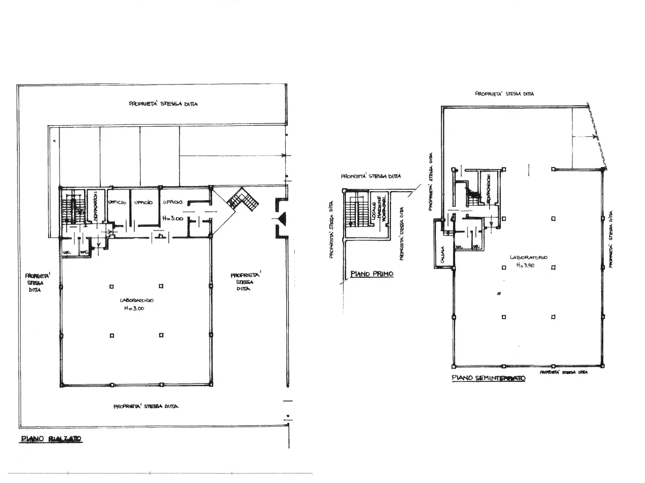 Palazzina commerciale in , Seregno, {3} - Planimetria 1