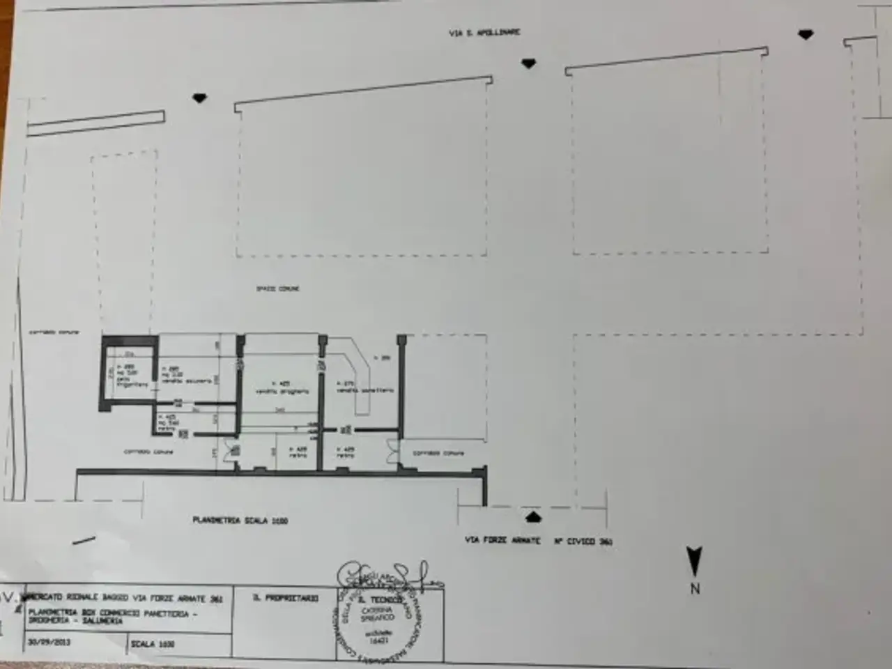 Negozio in Via delle Forze Armate 361, Milano, {3} - Planimetria 1