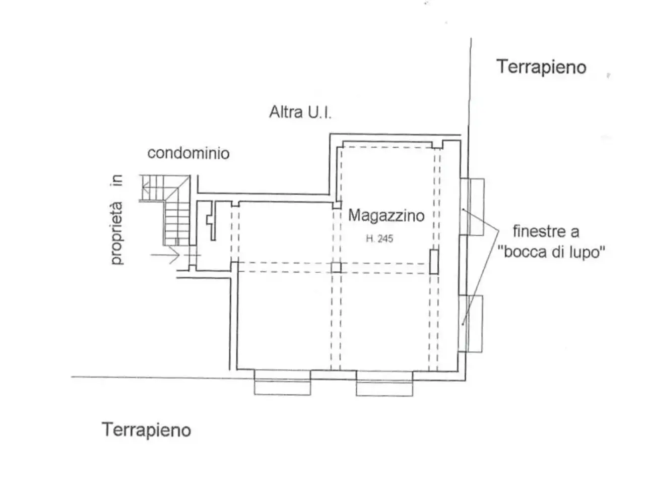 Magazzino in Via della Repubblica 12, Pistoia, {3} - Planimetria 1