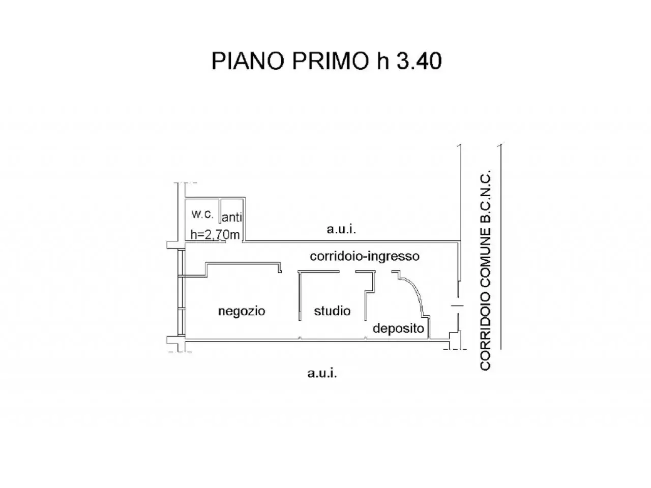 Negozio in Via Giuseppe Mazzini, 92, 36027 Rosà VI, Italia, Rosa', {3} - Planimetria 1