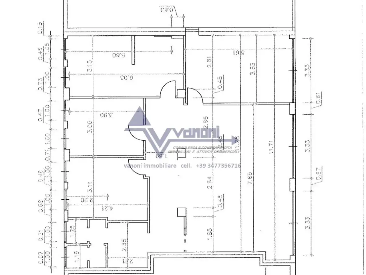 Negozio in Via Ezio Zambianchi, Bergamo, {3} - Planimetria 1