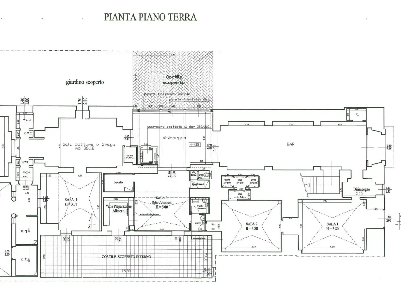 Albergo in Piazza Umberto I, Poggiardo, {3} - Planimetria 1