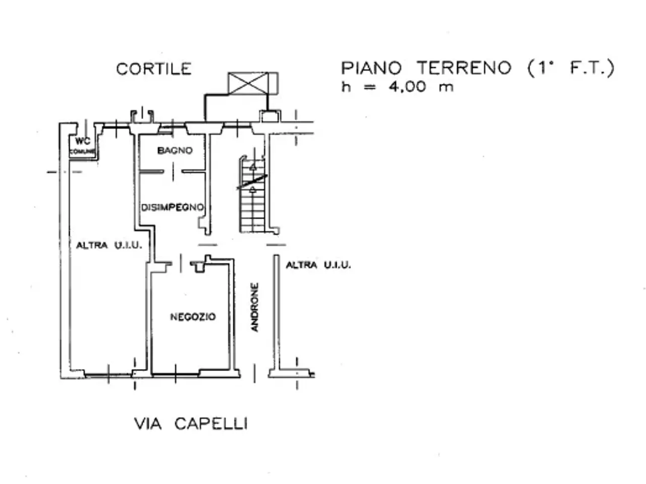 Negozio in Via Capelli, Torino, {3} - Planimetria 1