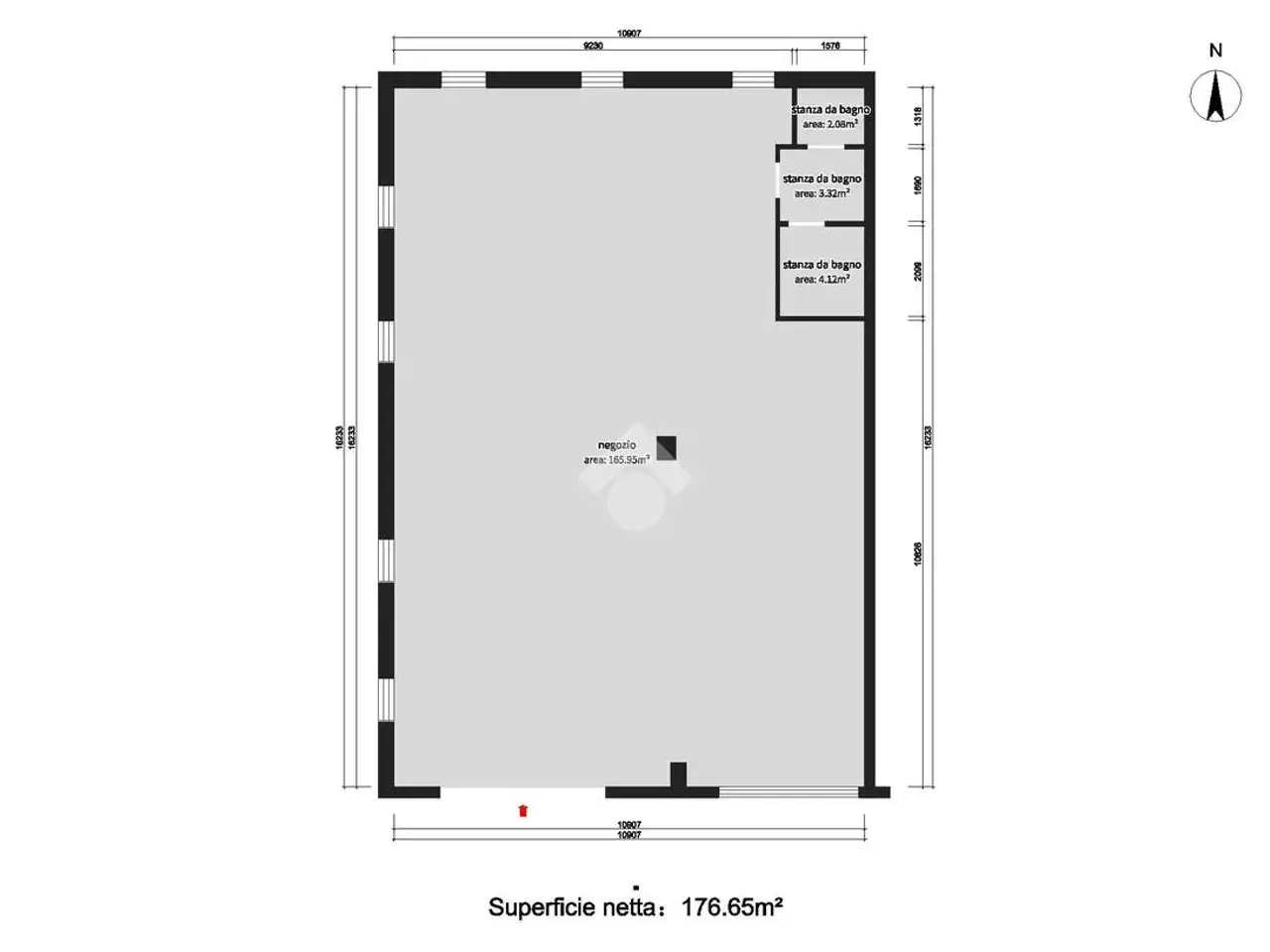 Negozio in Piazzale Europa 64, Sarezzo, {3} - Planimetria 1