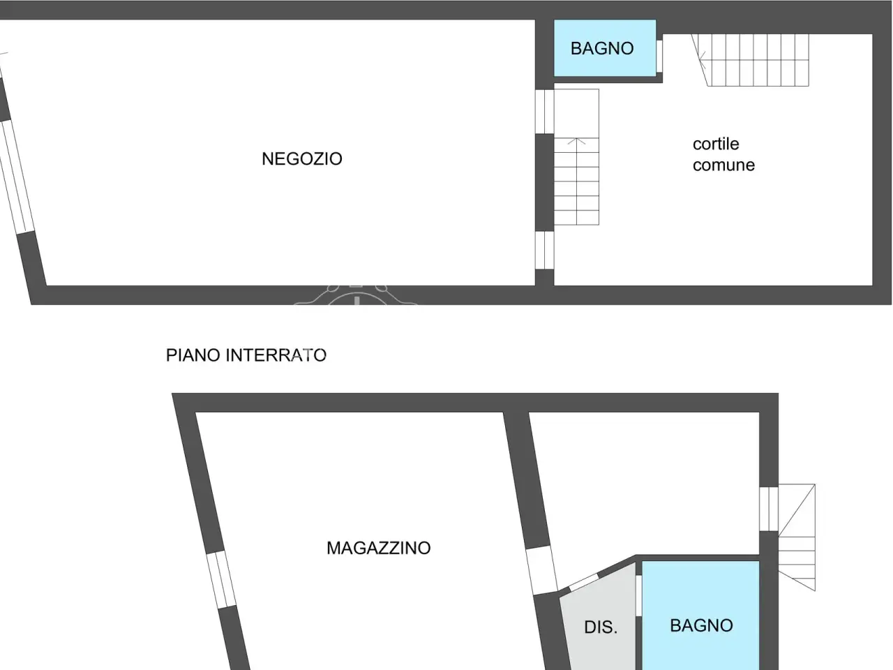 Negozio in Piazza Petrarca, Pavia, {3} - Planimetria 1