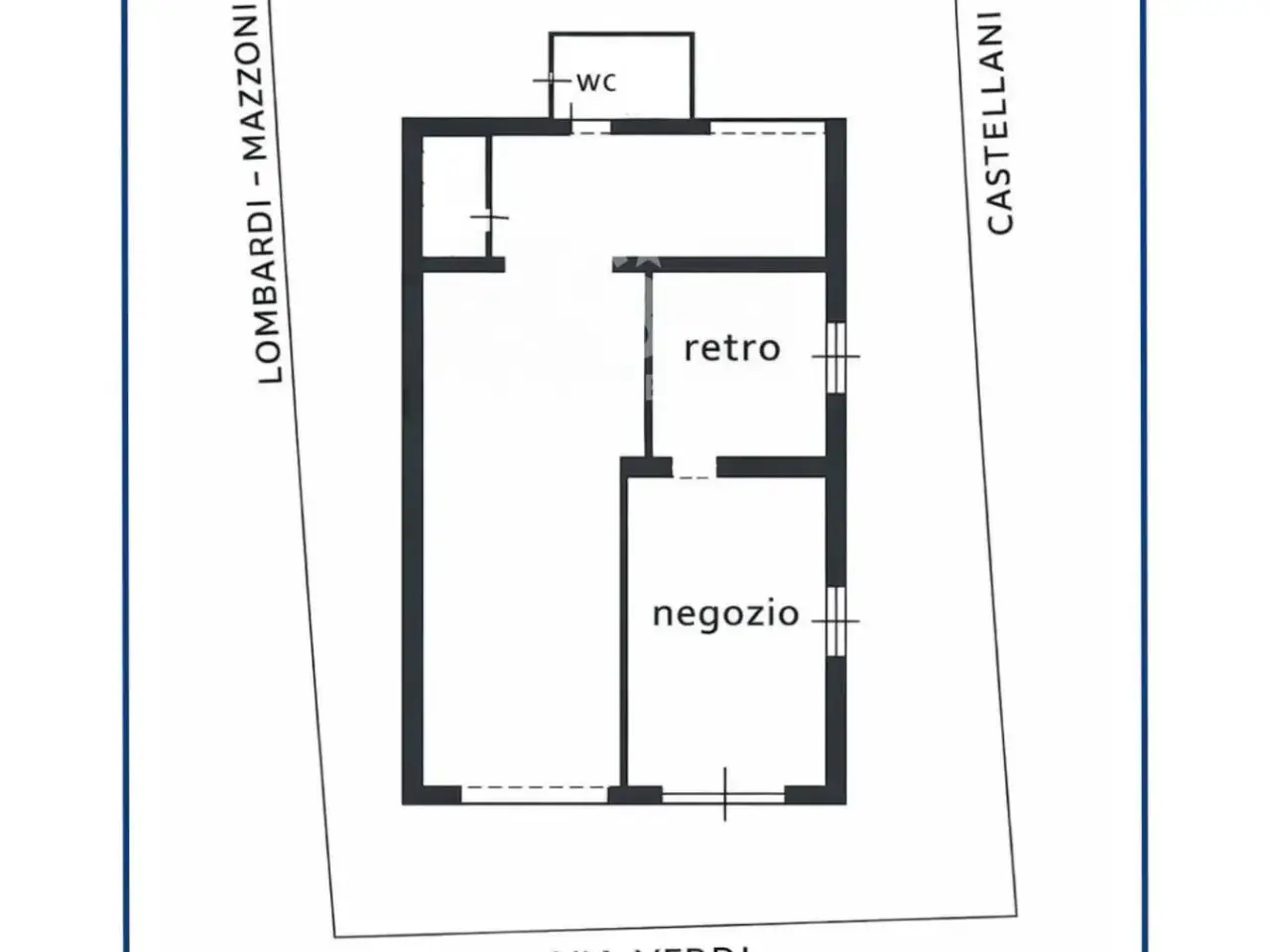 Negozio in Viale Verdi 36, Riccione, {3} - Planimetria 1