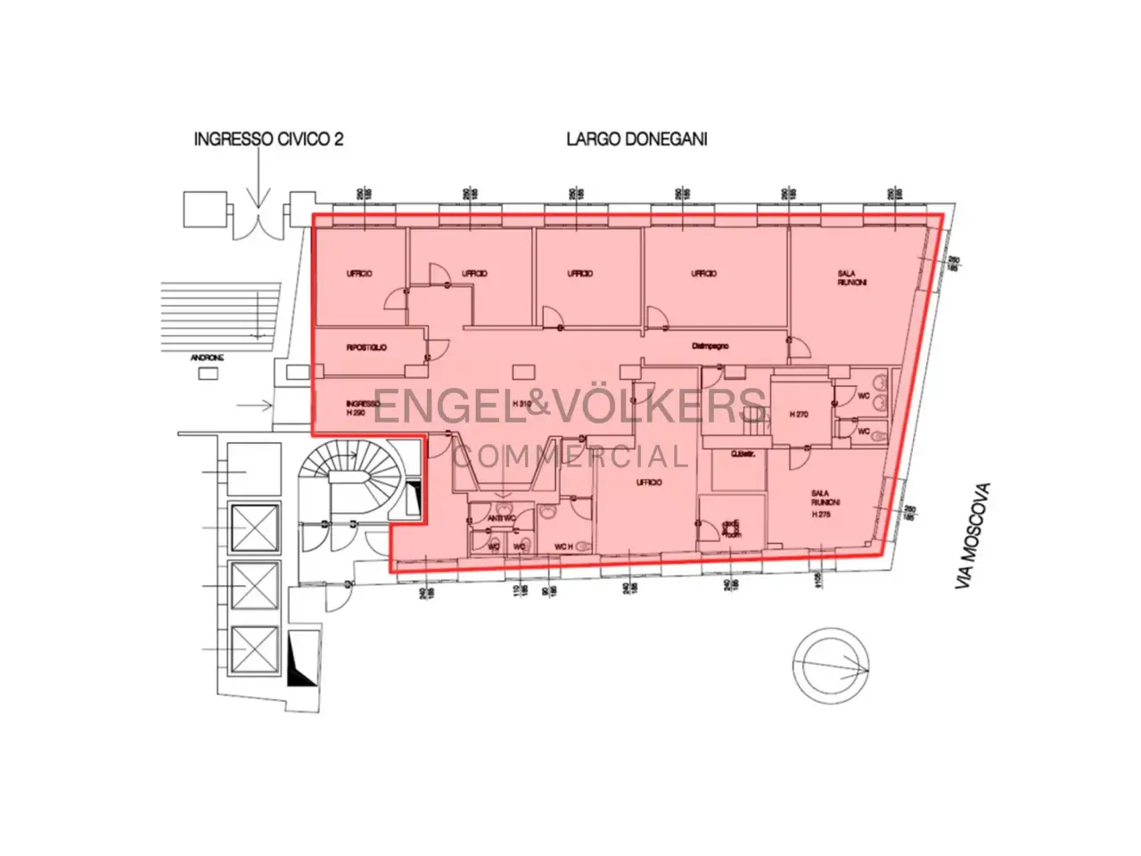 Ufficio in , Milano, {3} - Planimetria 1