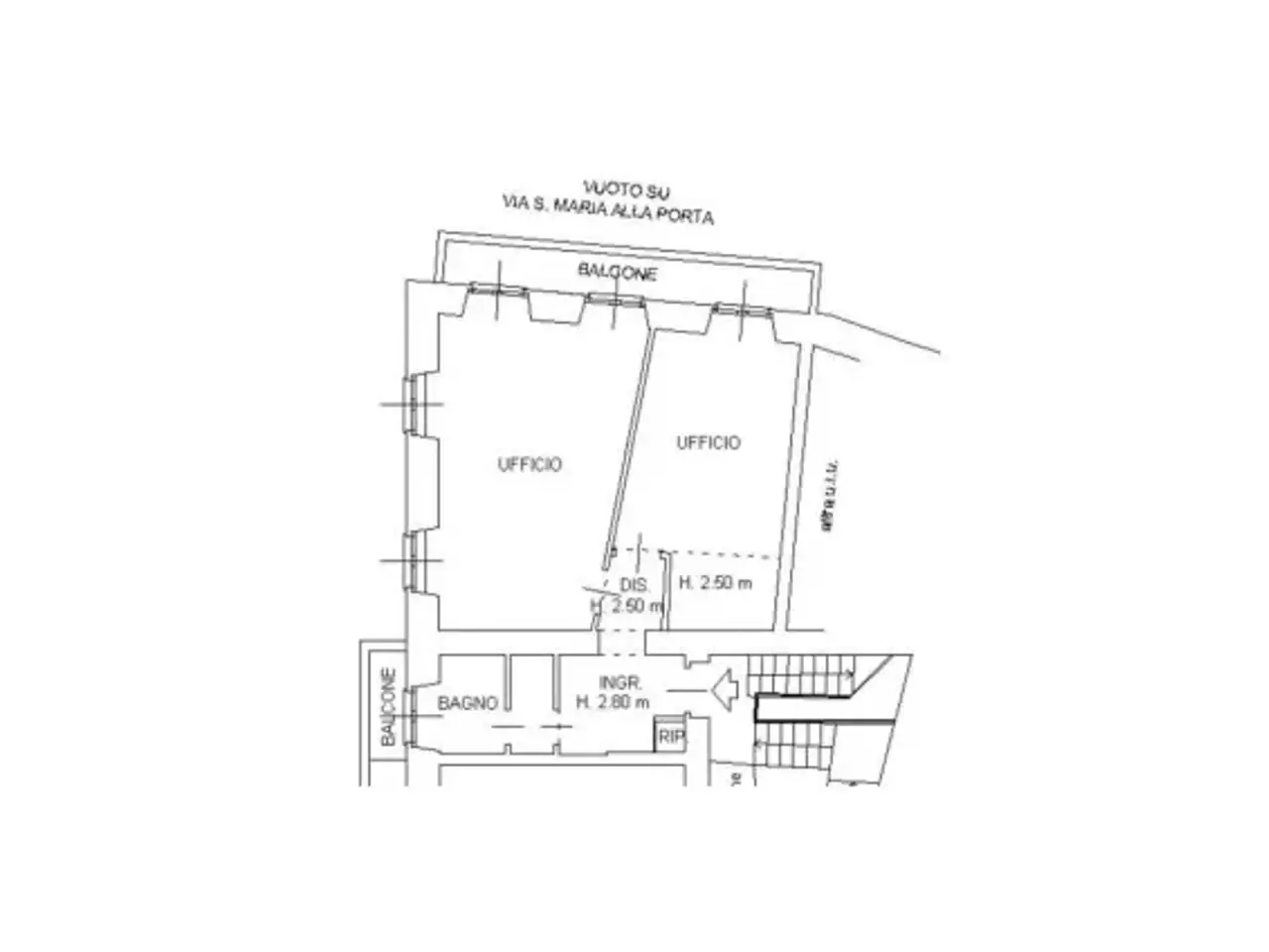 Ufficio in Via Brisa, Milano, {3} - Planimetria 1