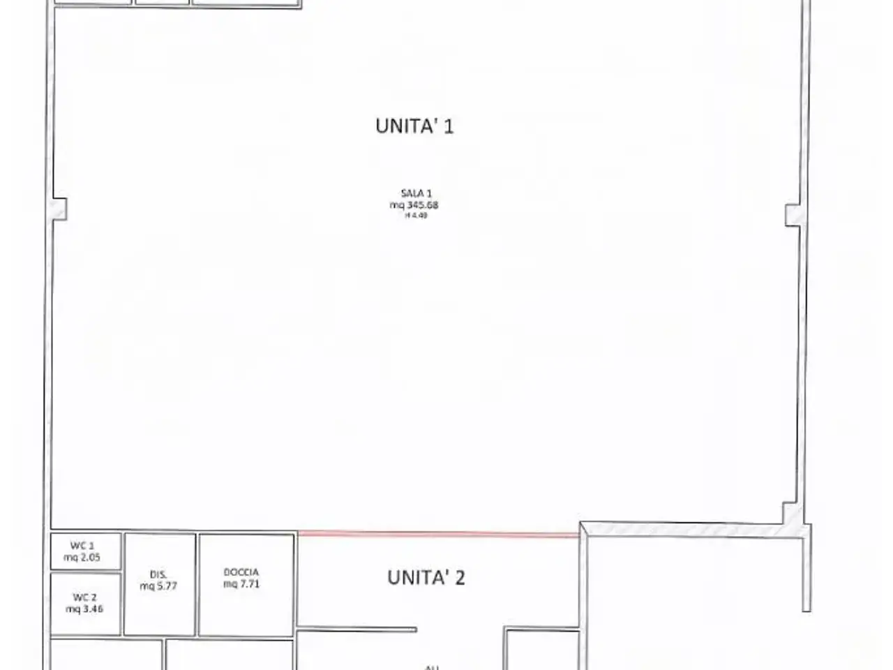Ufficio in Via Ninola 1, Calcinate, {3} - Planimetria 1
