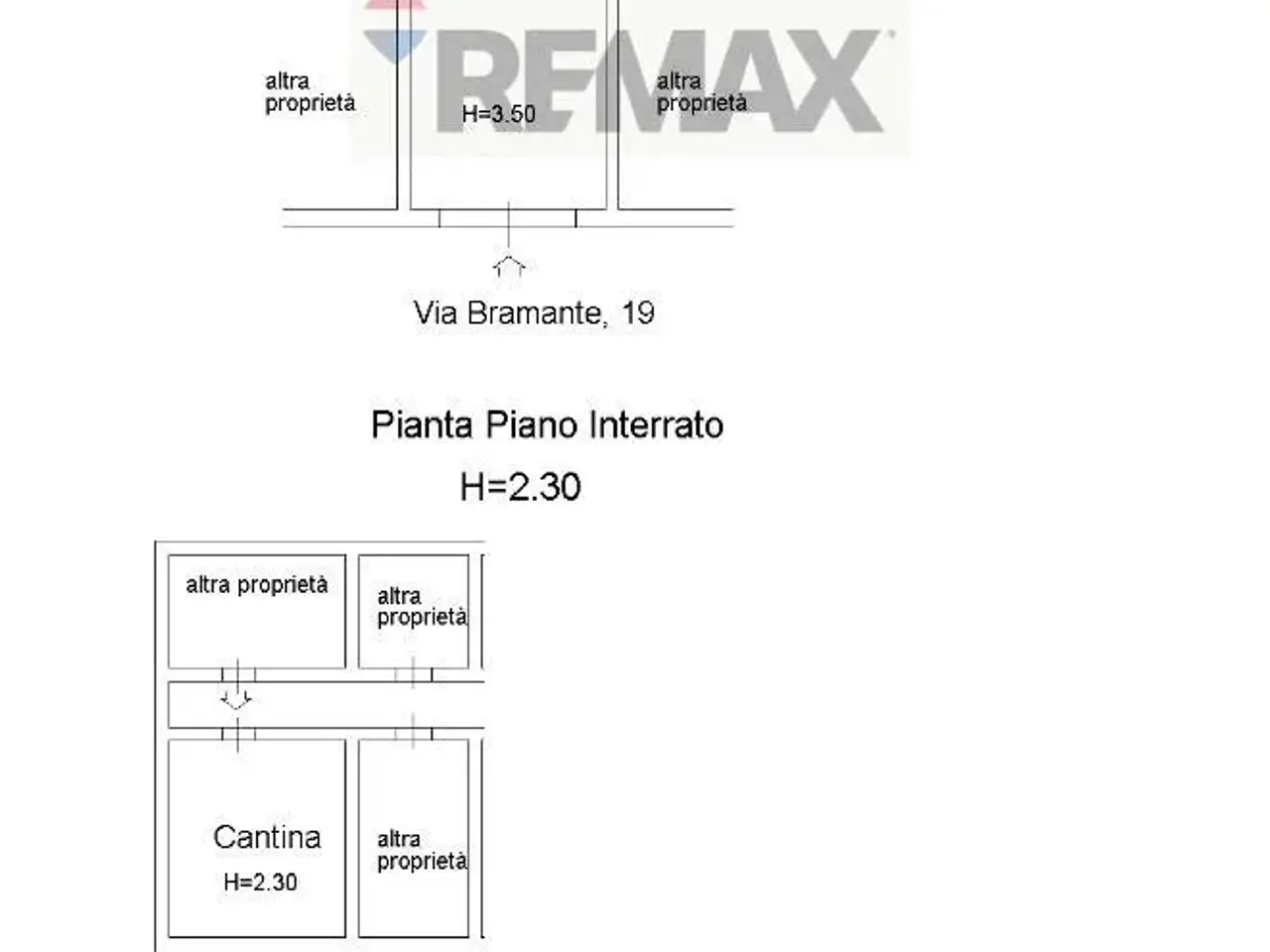 Negozio in Via Bramante 19, Milano, {3} - Planimetria 1