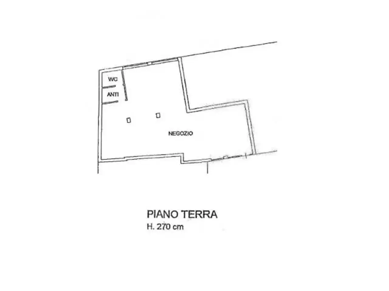 Negozio in Strada Postumia, Vicenza, {3} - Planimetria 1