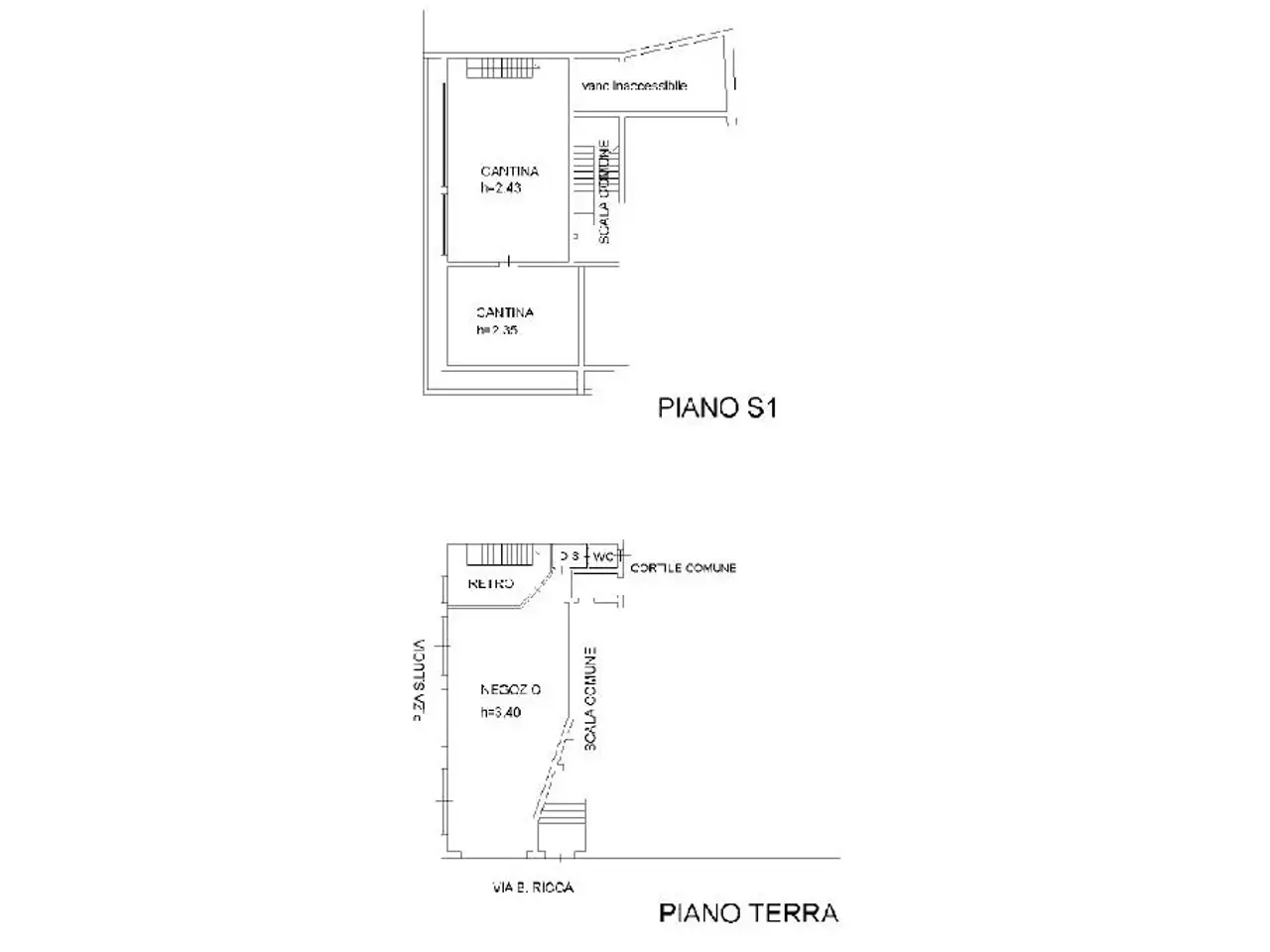 Negozio in Via Bernardino Ricca 13, Cremona, {3} - Planimetria 1
