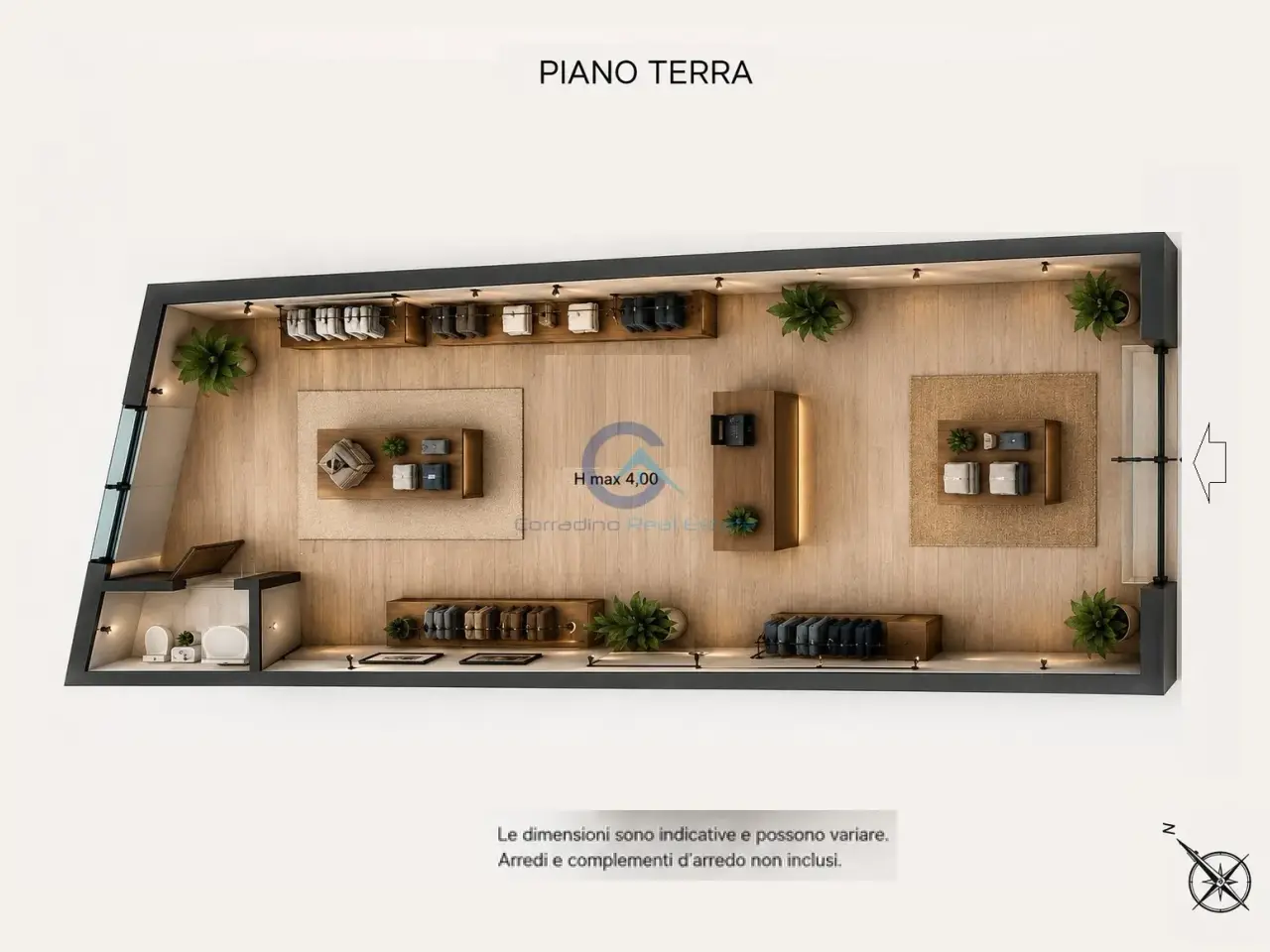 Negozio in Viale Crotone 37, Catanzaro, {3} - Planimetria 1