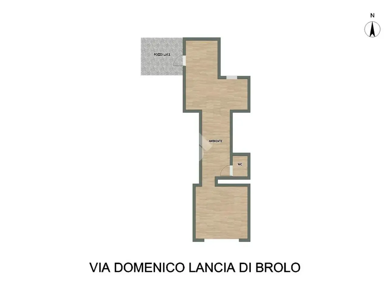 Negozio in Via Domenico Lancia di Brolo 96, Palermo, {3} - Planimetria 1