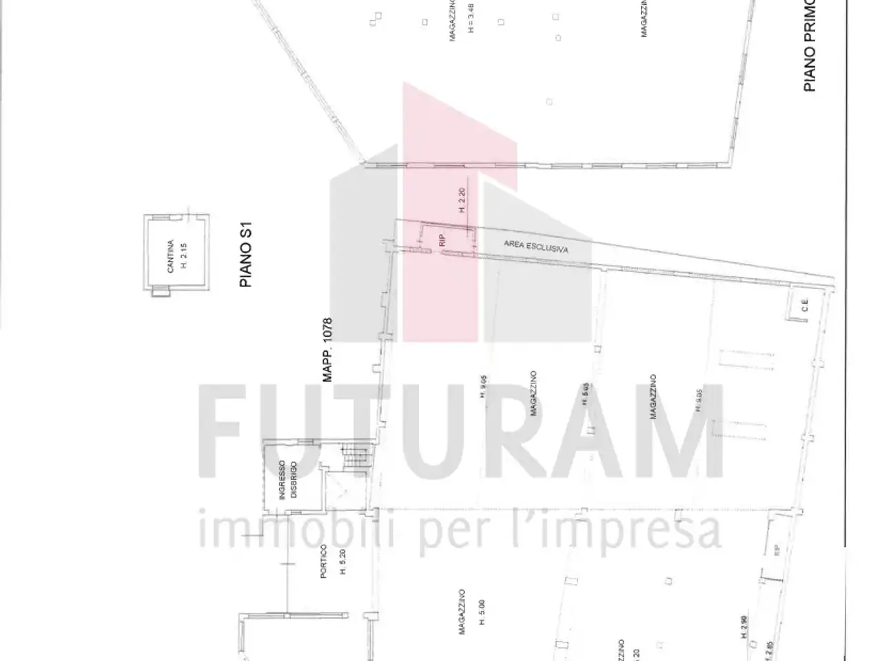 Capannone in Giulio Natta, Montecchio Maggiore, {3} - Planimetria 1